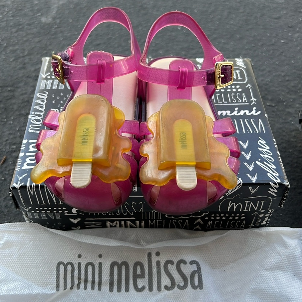 Mini Melissa shoes popsicle style toddler size 8